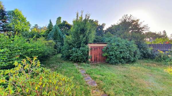 Blick in den Garten Blick in den Garten - Doppelhaushälfte in 14776 Brandenburg mit 75m² kaufen