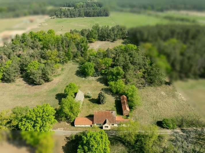 Drohnenaufnahme - Bauernhaus in 16845 Dreetz mit 135m² kaufen