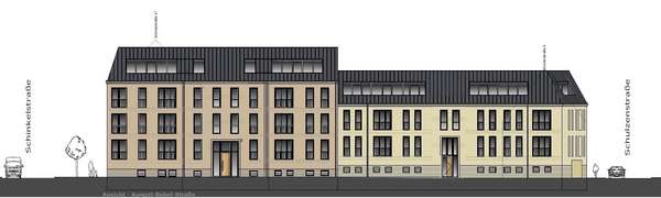 Ansicht August-Bebel-Straße - Dachgeschosswohnung in 16816 Neuruppin mit 139m² mieten