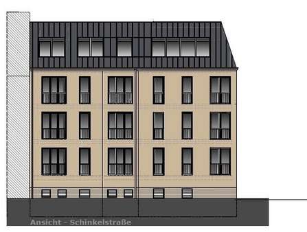 Ansicht Schinkelstraße - Dachgeschosswohnung in 16816 Neuruppin mit 139m² mieten
