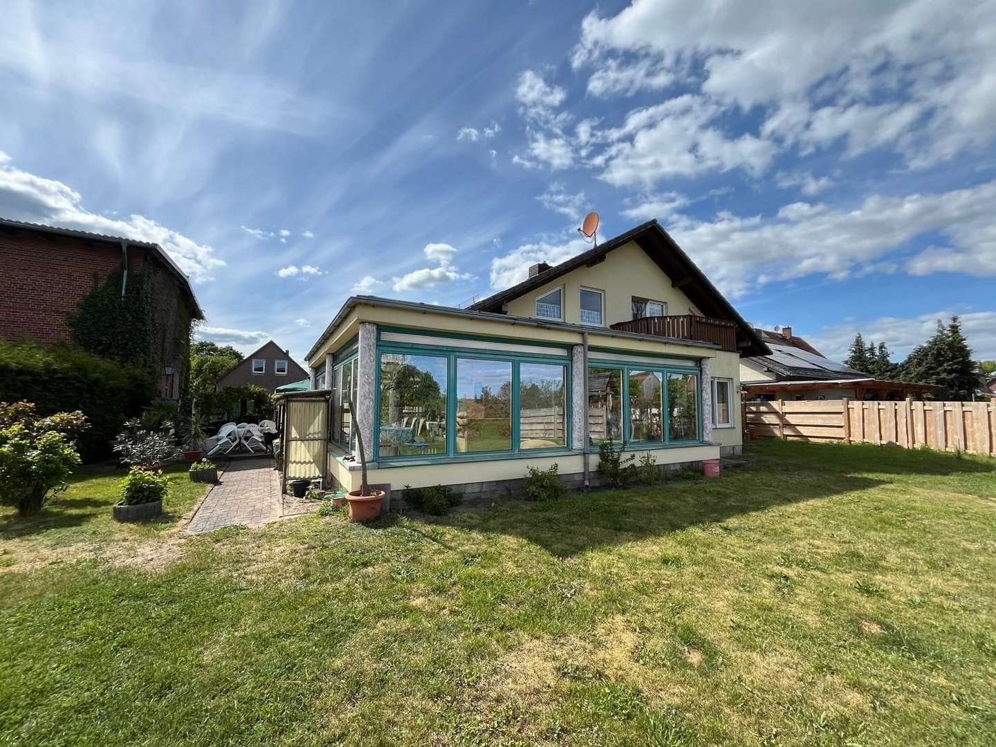 Gartenansicht - Einfamilienhaus in 16845 Dreetz mit 272m² kaufen