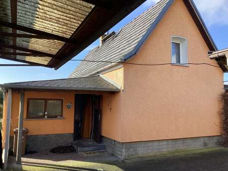 Seitenansicht links - Einfamilienhaus in 16356 Werneuchen mit 90m² kaufen