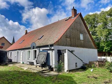 Haus Rückseite - Doppelhaushälfte in 16307 Gartz mit 70m² kaufen