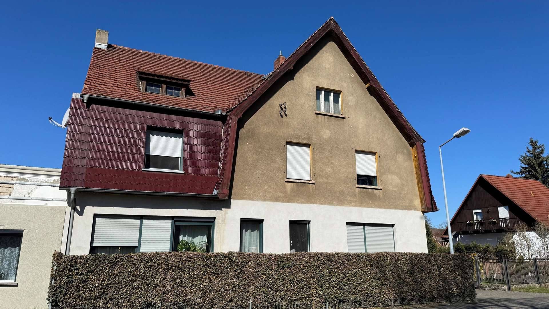 Straßenansicht Straßenansicht - Mehrfamilienhaus in 03130 Tschernitz mit 275m² als Kapitalanlage kaufen