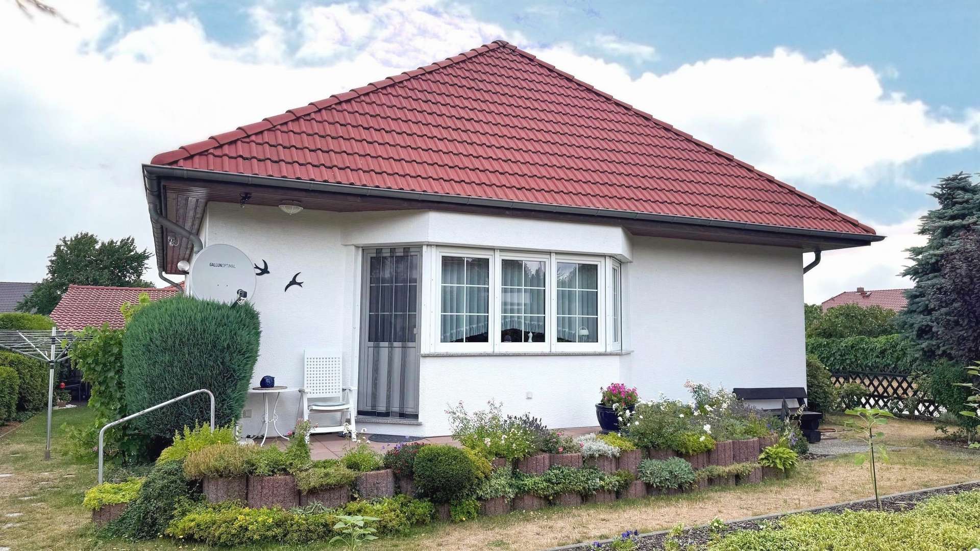 Blick vom Garten - Einfamilienhaus in 03130 Spremberg mit 96m² kaufen