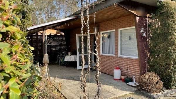 Terrasse mit Eingangsbereich - Ferienhaus in 03172 Schenkendöbern mit 23m² kaufen