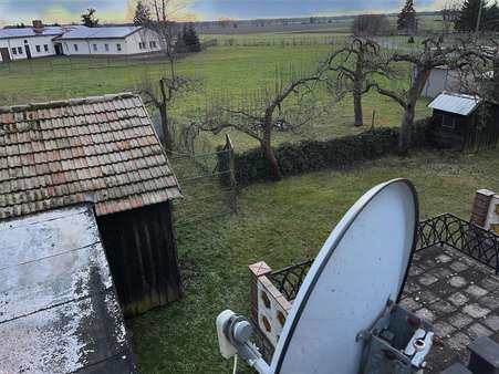 Blick aufs Grundstück/Wiese Blick aufs Grundstück/Wiese - Einfamilienhaus in 03249 Sonnewalde mit 170m² kaufen