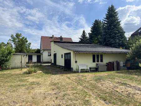 Blick vom Garten aus - Einfamilienhaus in 03249 Sonnewalde mit 110m² kaufen