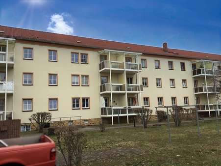 Hausrückansicht - Etagenwohnung in 03238 Finsterwalde mit 55m² als Kapitalanlage kaufen