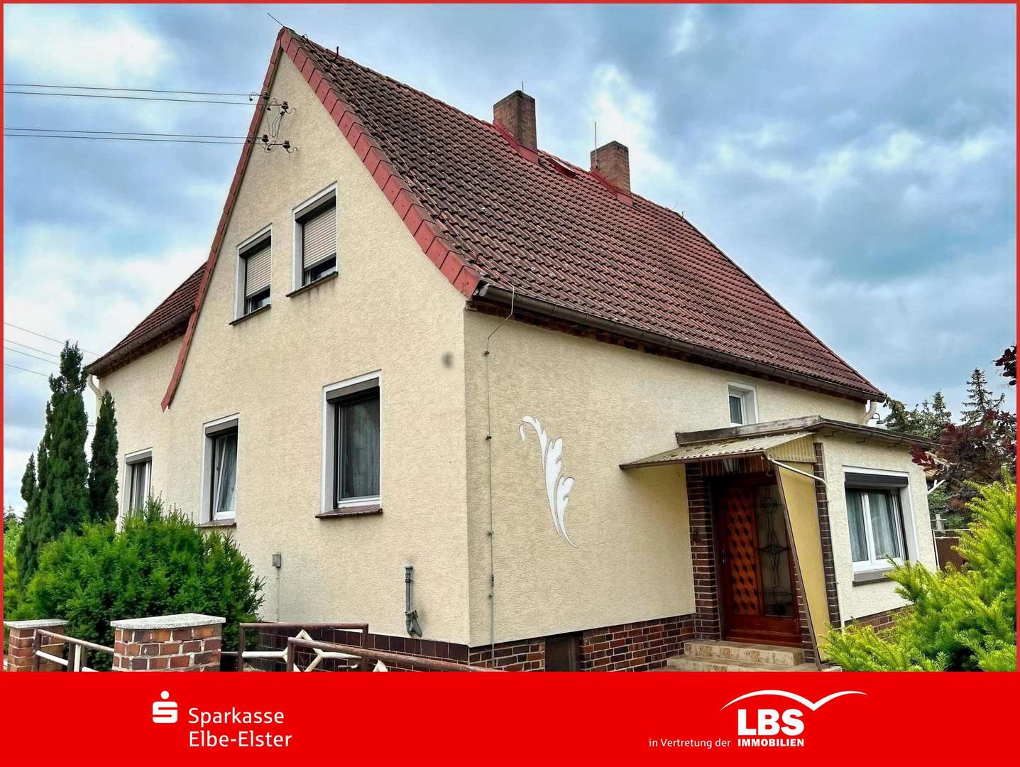 Straßenansicht Straßenansicht - Einfamilienhaus in 04928 Plessa mit 120m² kaufen