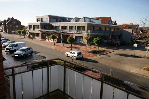 Ausblick vom Balkon Ausblick vom Balkon - Etagenwohnung in 21635 Jork mit 45m² mieten