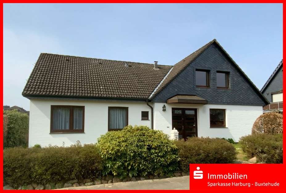 Ansicht von der Straße - Einfamilienhaus in 21614 Buxtehude mit 223m² günstig kaufen