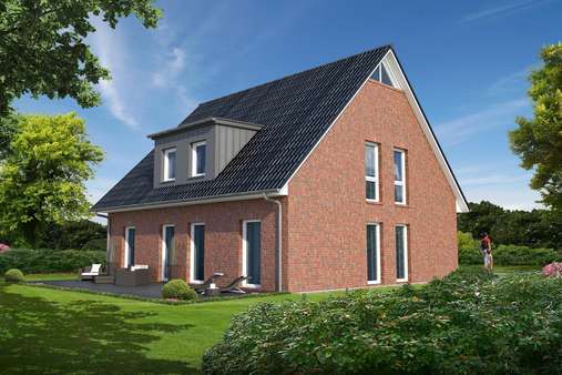Beispiel Terrassenansicht - Einfamilienhaus in 21376 Gödenstorf mit 172m² günstig kaufen