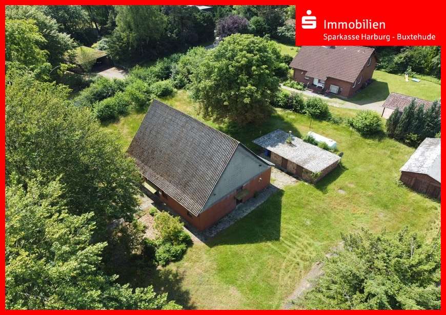 Drohnenaufnahme - Grundstück in 21244 Buchholz mit 2150m² kaufen