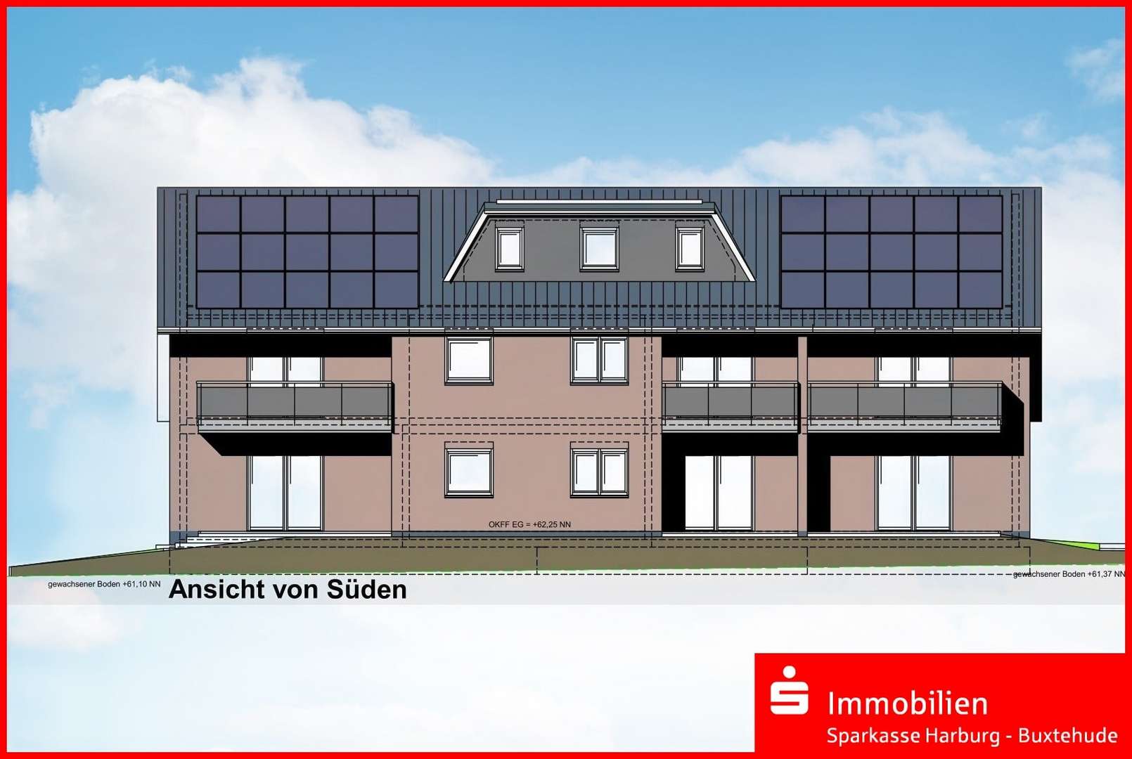 Südansicht Südansicht - Dachgeschosswohnung in 21255 Tostedt mit 108m² kaufen
