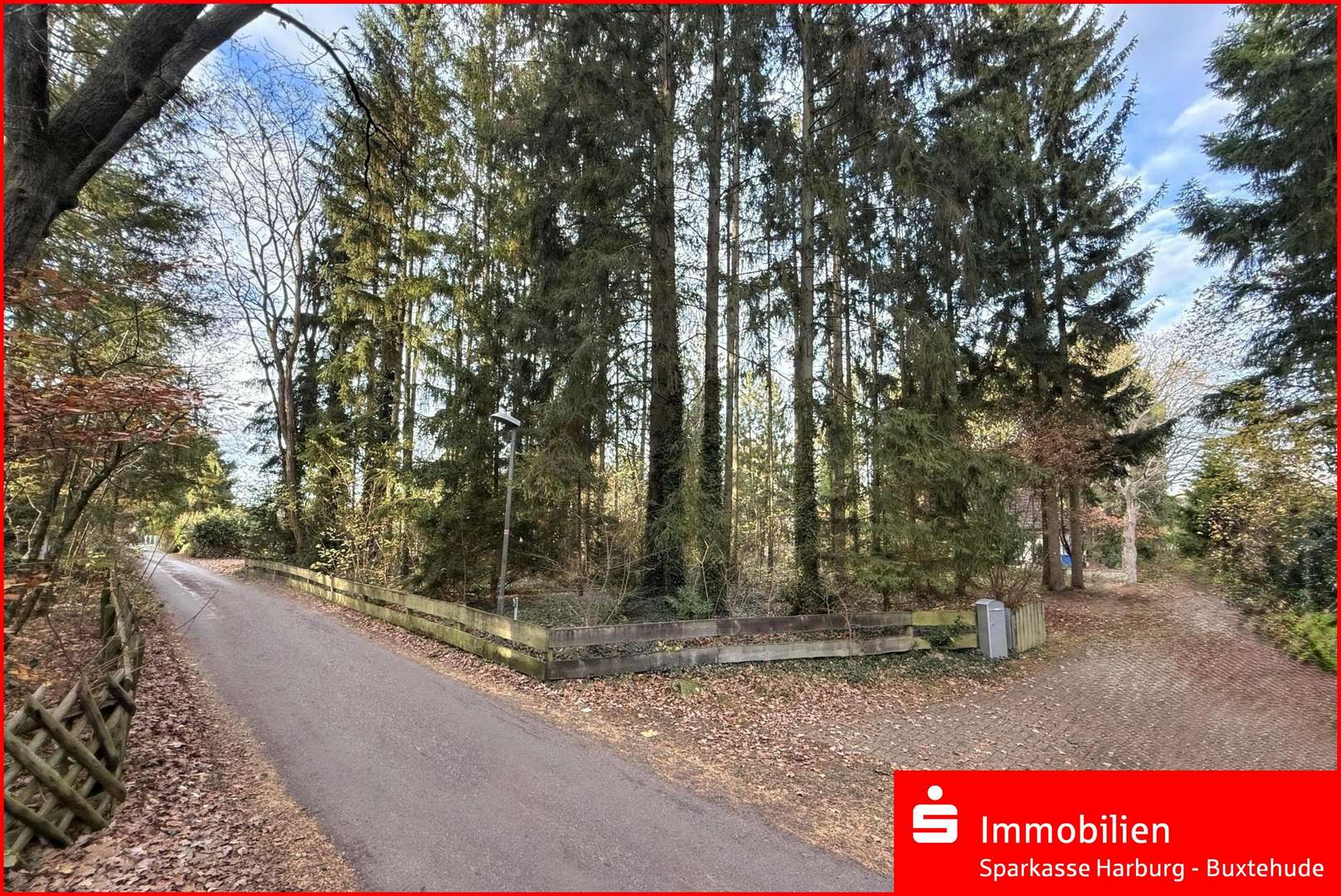 Blick von der Straße - Grundstück in 21244 Buchholz mit 983m² kaufen