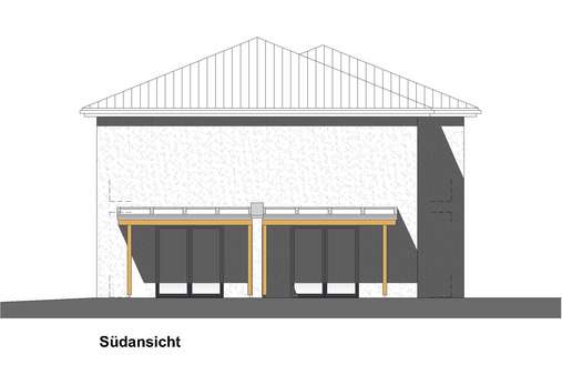 Südansicht - Doppelhaushälfte in 21255 Tostedt mit 121m² kaufen