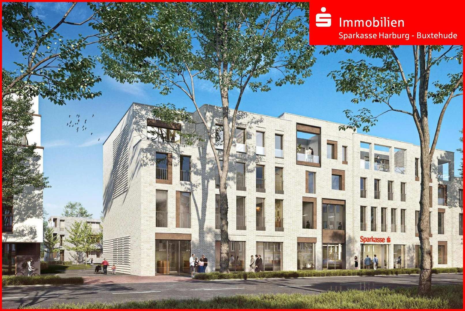 Visualisierung Straßenansicht - Etagenwohnung in 21614 Buxtehude mit 77m² mieten