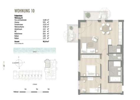 Wohnung 10 - Erdgeschosswohnung in 24376 Kappeln mit 90m² kaufen