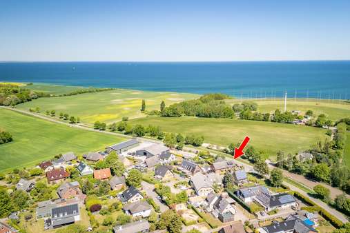 Luftbildaufnahme - Reiheneckhaus in 24229 Schwedeneck mit 110m² kaufen