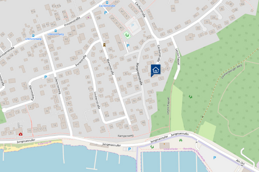 Kartenansicht Kartenansicht - Grundstück in 24340 Eckernförde mit 610m² kaufen