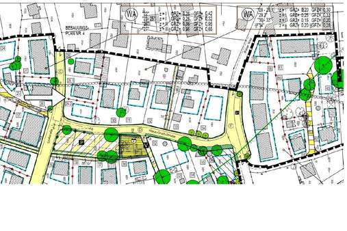 Auszug aus B-Plan, zwei Baufenster Auszug aus B-Plan, zwei Baufenster - Grundstück in 24229 Strande mit 1040m² kaufen