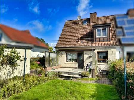 Terrassenansicht Terrassenansicht - Reihenendhaus in 24536 Neumünster mit 71m² kaufen