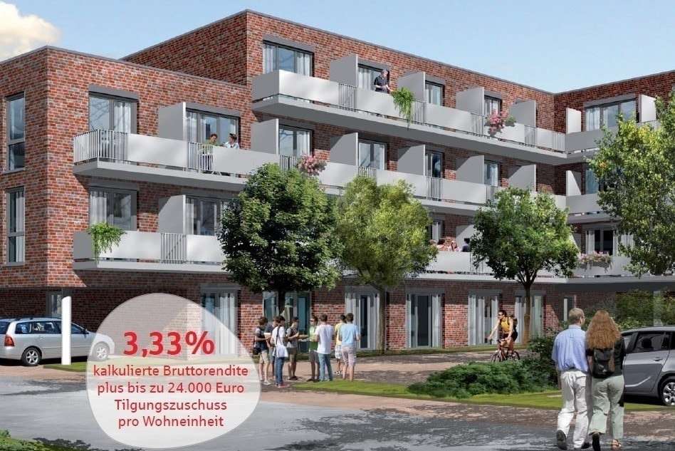 Visualisierung - Erdgeschosswohnung in 23562 Lübeck mit 29m² kaufen