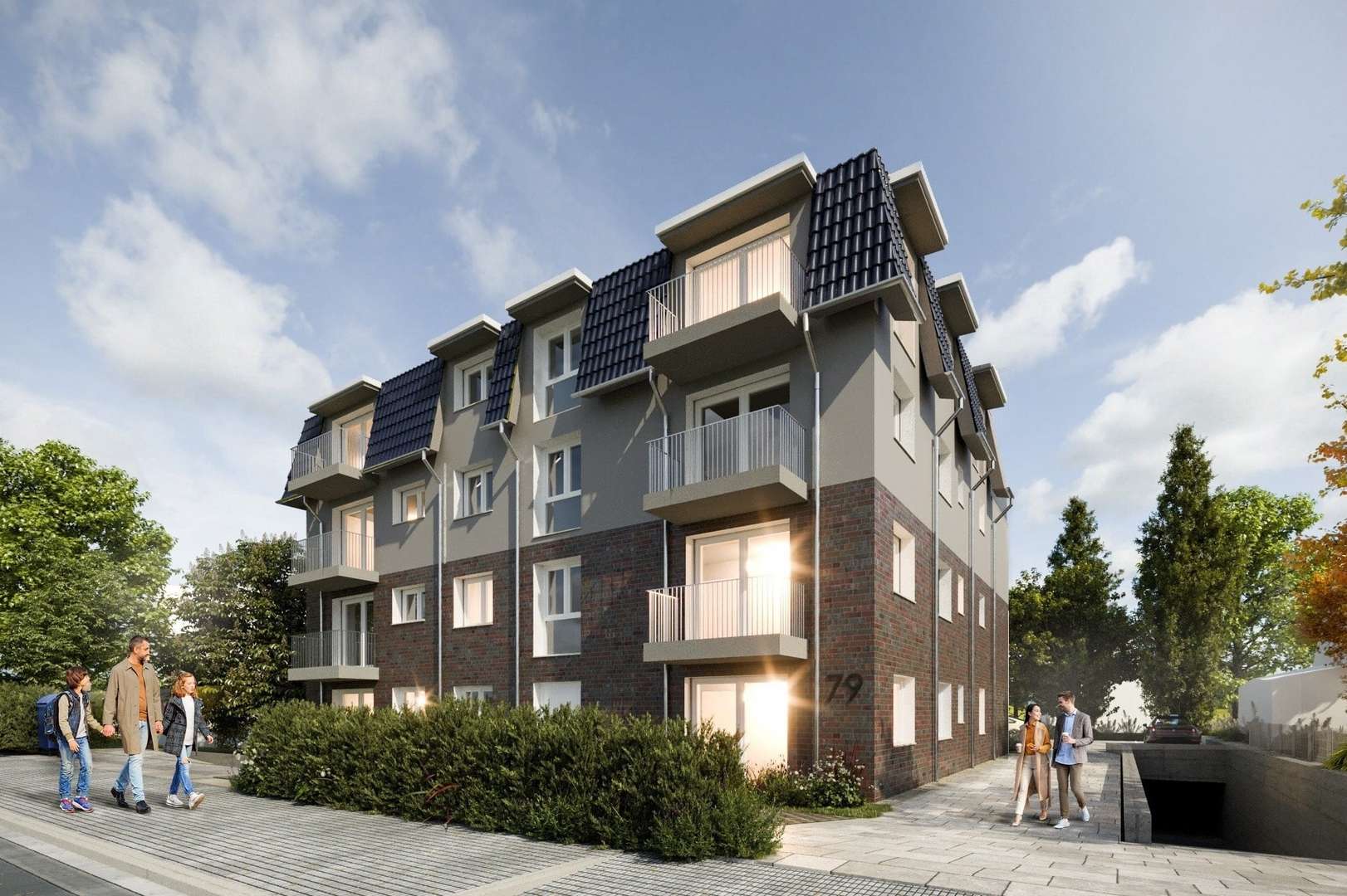 Straßenansicht - Erdgeschosswohnung in 22848 Norderstedt mit 84m² kaufen