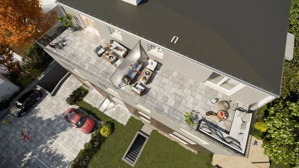 Dachterrasse - Erdgeschosswohnung in 22848 Norderstedt mit 76m² günstig kaufen