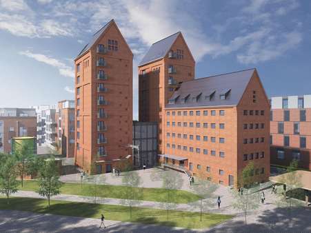 Speichertürme S_W-Ansicht - Erdgeschosswohnung in 23730 Neustadt mit 47m² kaufen