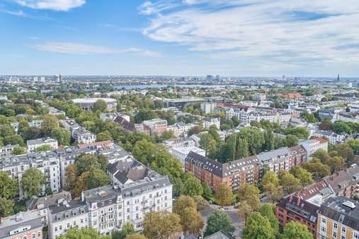 Luftbild der Lage - Erdgeschosswohnung in 20144 Hamburg mit 112m² kaufen