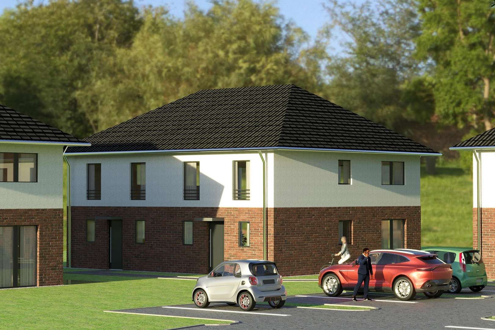 Visualisierung - Doppelhaushälfte in 24558 Wakendorf II mit 113m² kaufen