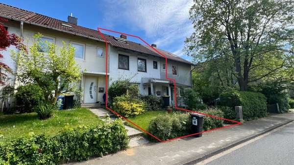 Vorderansicht - Reihenmittelhaus in 21465 Reinbek mit 100m² kaufen