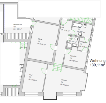 Grundriss Wohnung 4 - Etagenwohnung in 22941 Bargteheide mit 139m² mieten