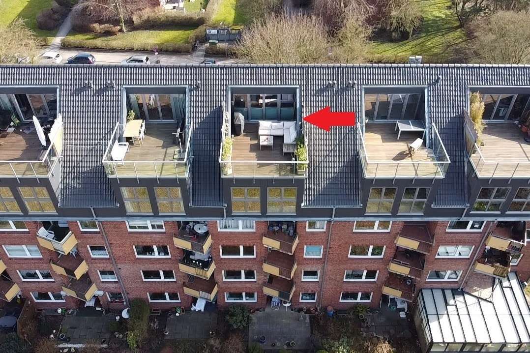 Außenansicht - Maisonette-Wohnung in 22523 Hamburg mit 98m² kaufen