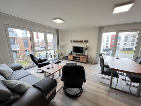 Wohnzimmer - Etagenwohnung in 23970 Wismar mit 63m² als Kapitalanlage kaufen