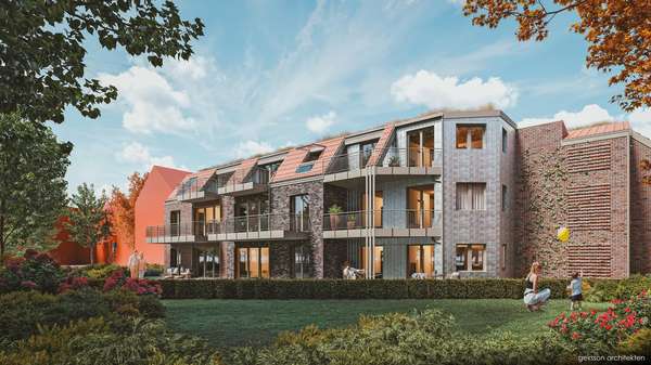 Gartenansicht - Etagenwohnung in 25462 Rellingen mit 59m² kaufen