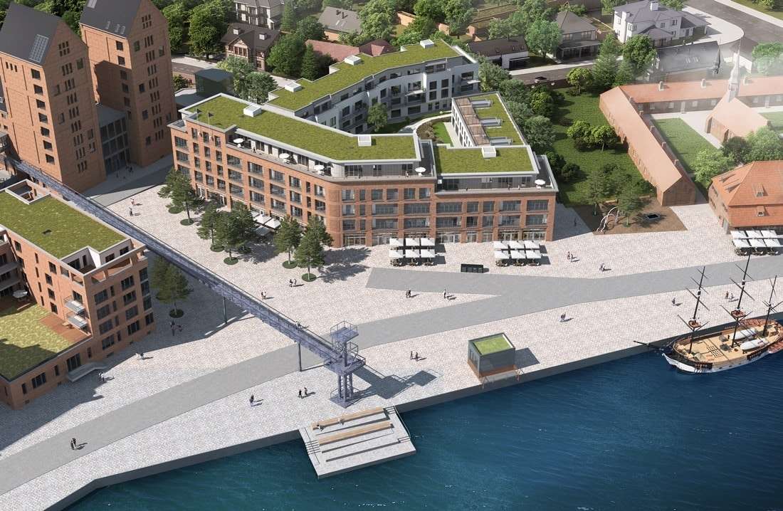 Visualisierung Luftansicht - Etagenwohnung in 23730 Neustadt mit 62m² kaufen