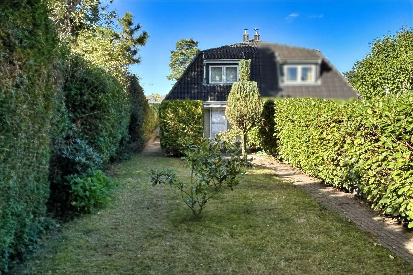Garten Hausrückseite