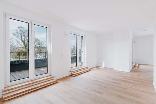 Wohn- und Essbereich - Penthouse-Wohnung in 22359 Hamburg mit 116m² kaufen