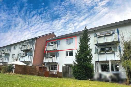 Rückseite Balkon - Etagenwohnung in 21465 Reinbek mit 65m² kaufen