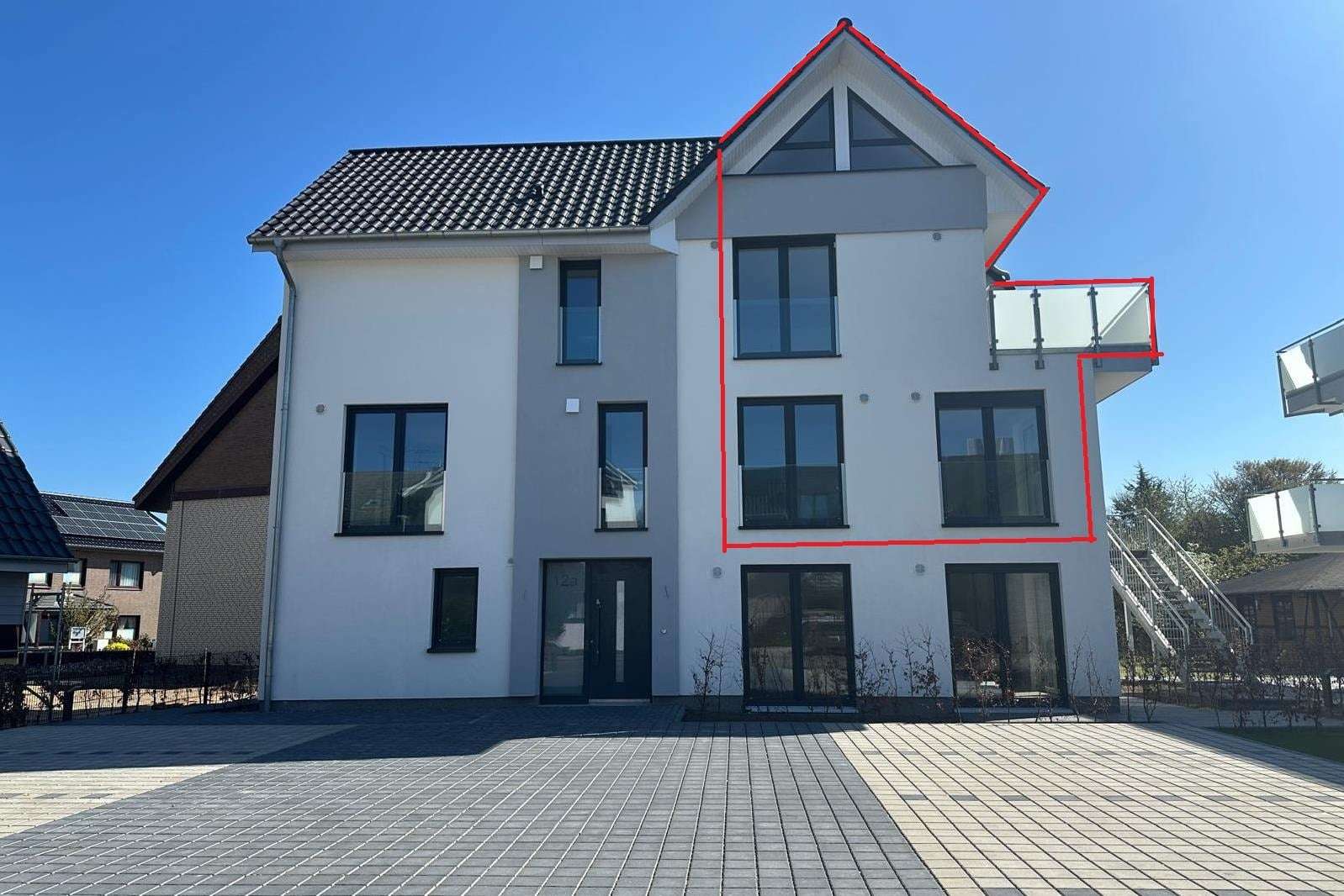 Außenansicht Außenansicht - Maisonette-Wohnung in 23747 Dahme mit 92m² kaufen