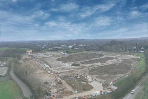 Luftaufnahme - Grundstück in 23623 Ahrensbök mit 464m² kaufen