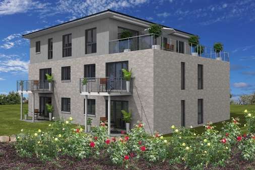 Süd-West-Ansicht - Penthouse-Wohnung in 25746 Heide mit 152m² kaufen