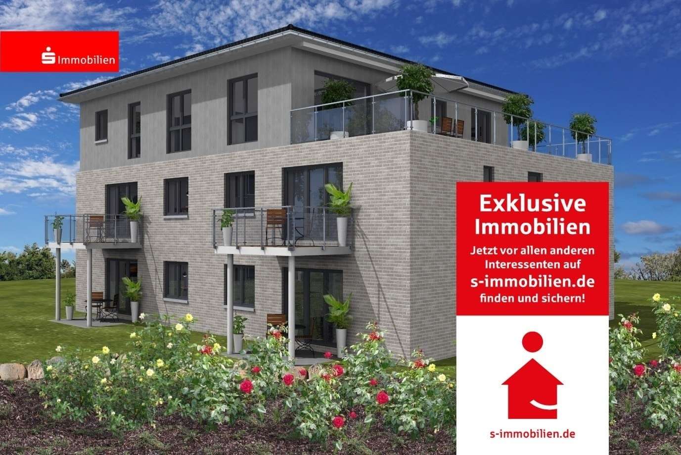 Süd-West-Ansicht - Penthouse-Wohnung in 25746 Heide mit 152m² kaufen