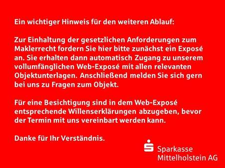Wichtiger Hinweis - Erdgeschosswohnung in 24768 Rendsburg mit 54m² kaufen