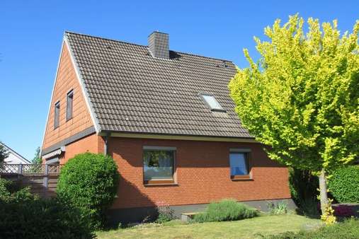Blick von der Strasse - Einfamilienhaus in 24782 Rickert mit 128m² kaufen