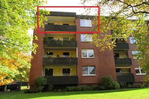 Rückansicht Rückansicht - Etagenwohnung in 24782 Büdelsdorf mit 94m² kaufen