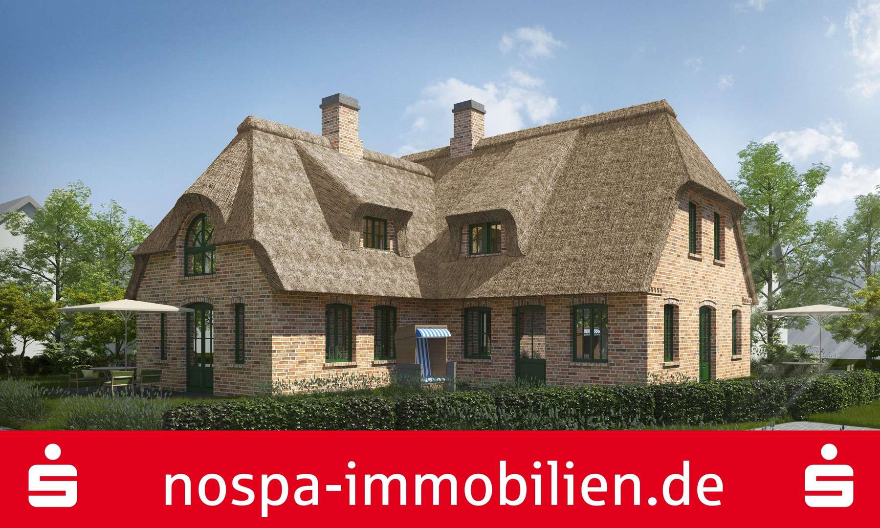 Reetdachhaus mit Ferienwohnung - Zweifamilienhaus in 25938 Oevenum mit 197m² günstig kaufen